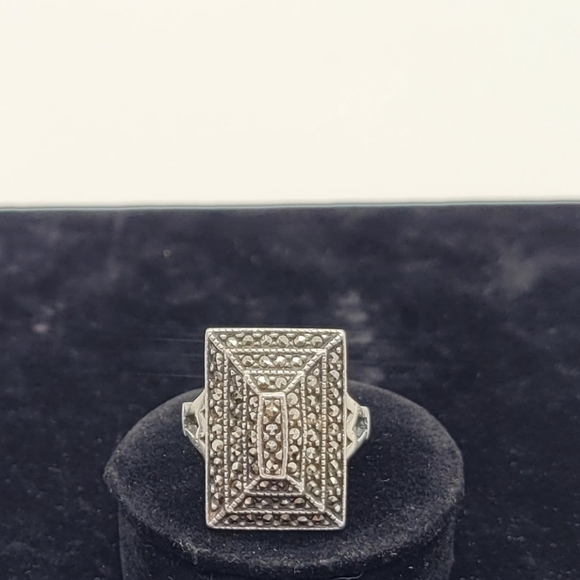 Judith Jack Sterling Silver Marcasite Ring Size 6.5​​​